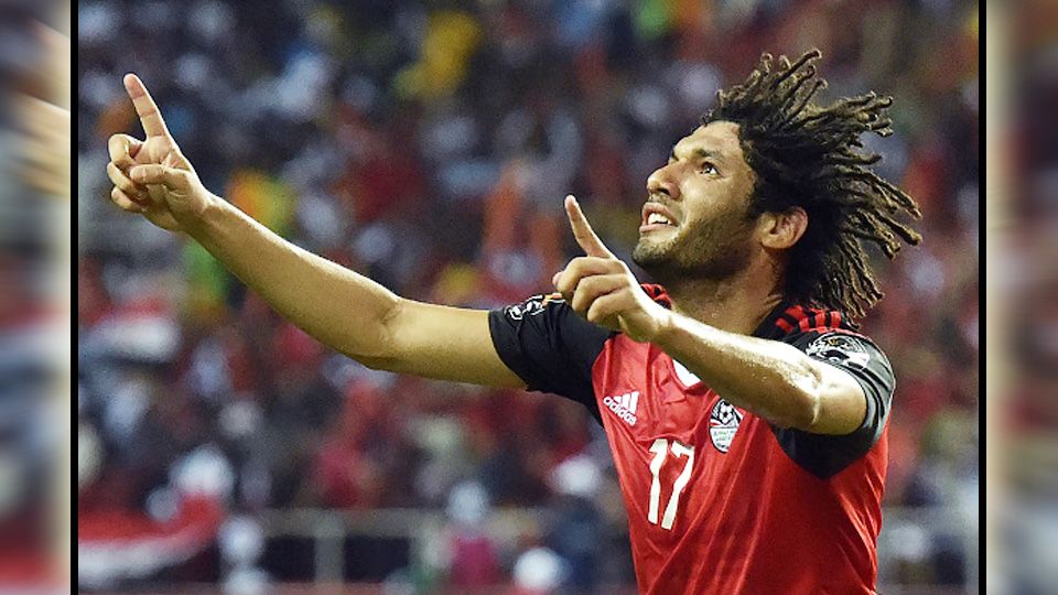 Pemain Arsenal dan Timnas Mesir, Mohamed Elneny. Copyright: © ISSOUF SANOGO/AFP/Getty Images